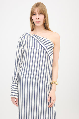 Monse Silk Striped Top