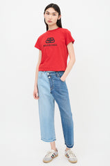 Monse Split Wash Cropped Jeans