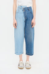 Monse Split Wash Cropped Jeans