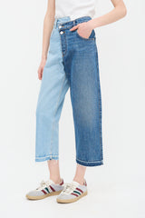 Monse Split Wash Cropped Jeans