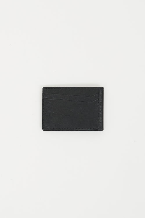 Mont Blanc Black Leather Bifold Wallet