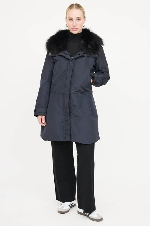 Prada Nylon & Fur Jacket