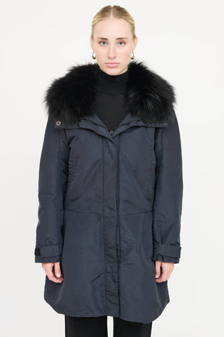 Prada Nylon & Fur Jacket