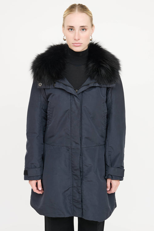 Prada Nylon & Fur Jacket