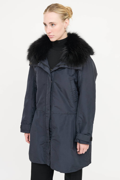 Prada Nylon & Fur Jacket