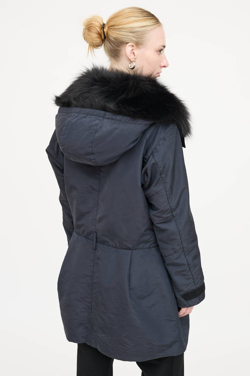 Prada Nylon & Fur Jacket