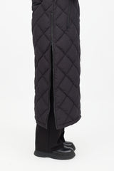 Moose Knuckles Black Nylon Quilted Parka