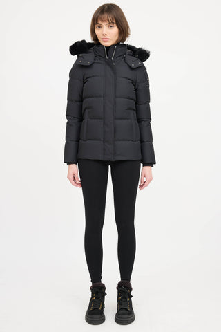 Moose Knuckles Fur Trim Cloud Down Jacket