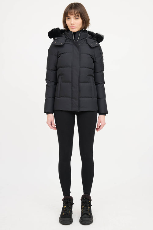 Moose Knuckles Fur Trim Cloud Down Jacket