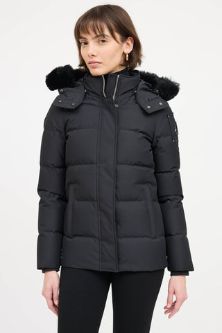 Moose Knuckles Fur Trim Cloud Down Jacket