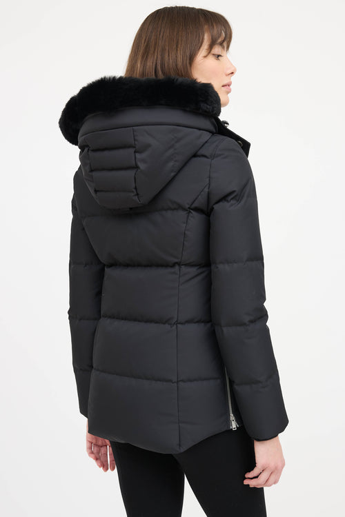 Moose Knuckles Fur Trim Cloud Down Jacket