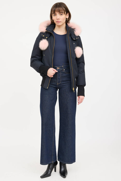 Moose Knuckles Fur Trim Debbie Down Jacket