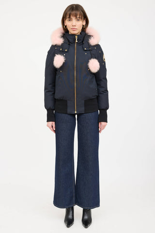 Moose Knuckles Fur Trim Debbie Down Jacket