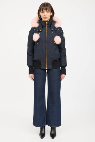 Moose Knuckles Fur Trim Debbie Down Jacket