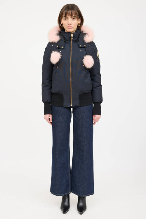 Moose Knuckles Fur Trim Debbie Down Jacket