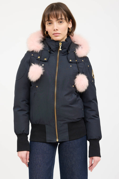 Moose Knuckles Fur Trim Debbie Down Jacket