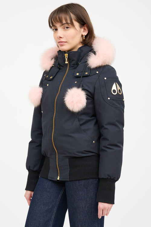 Moose Knuckles Fur Trim Debbie Down Jacket