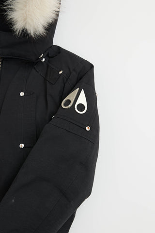 Moose Knuckles Kids Fur Trim Jacket