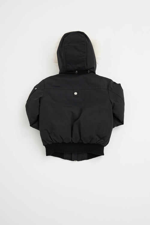 Moose Knuckles Kids Fur Trim Jacket