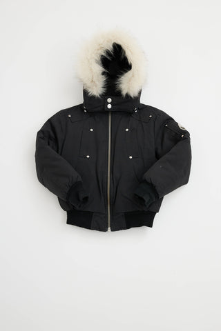 Moose Knuckles Kids Fur Trim Jacket