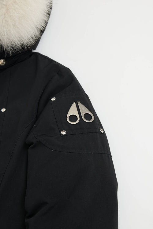 Moose Knuckles Kids Fur Trim Jacket