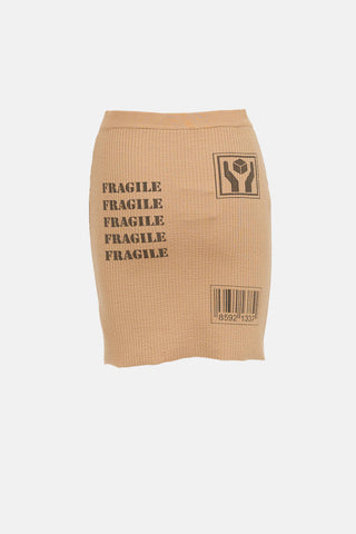 Moschino Couture Handle With Care Skirt