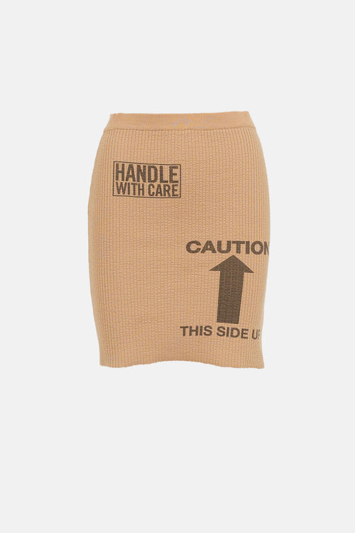 Moschino Couture Handle With Care Skirt