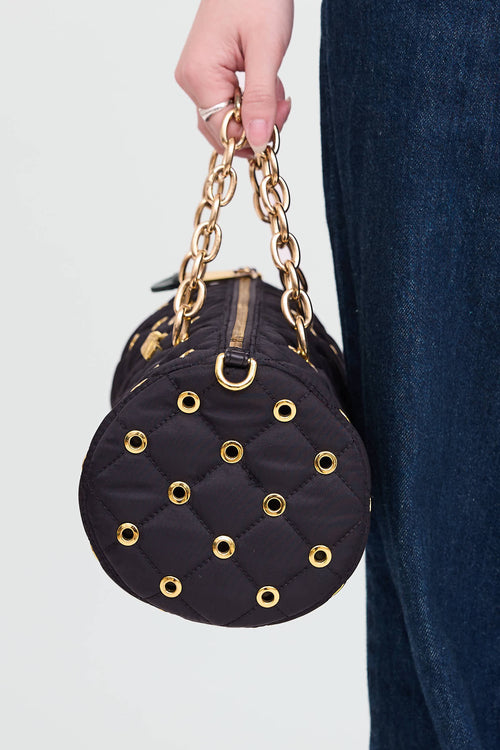 Quilted Eyelet Bag