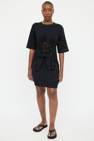 Moschino Lace Tie Dress