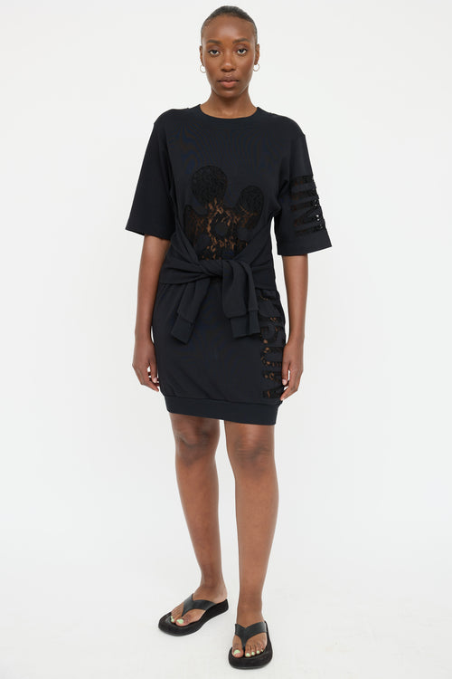 Moschino Lace Tie Dress