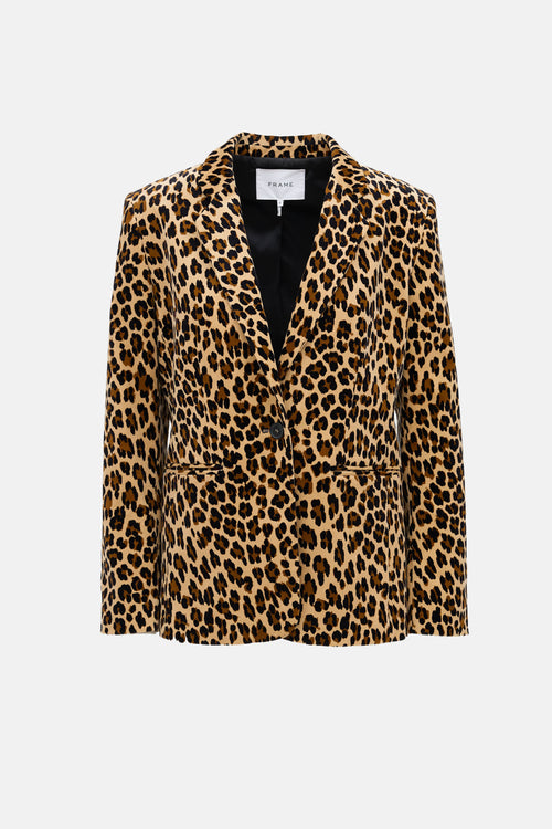 Frame Velvet Patterned Blazer