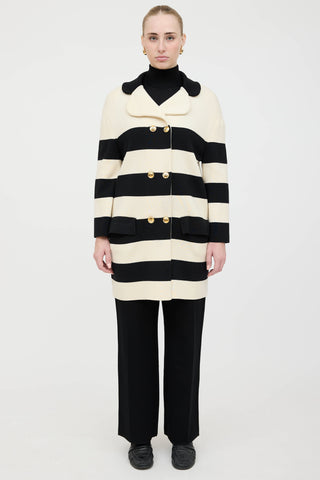 Moschino Boutique Striped Coat
