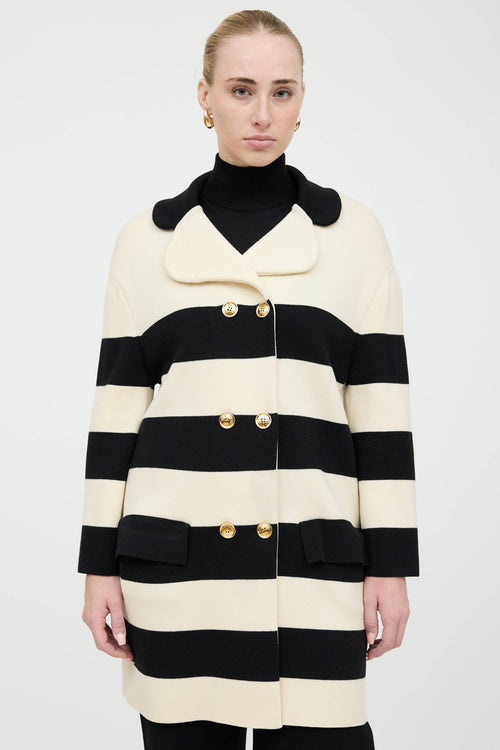 Moschino Boutique Striped Coat