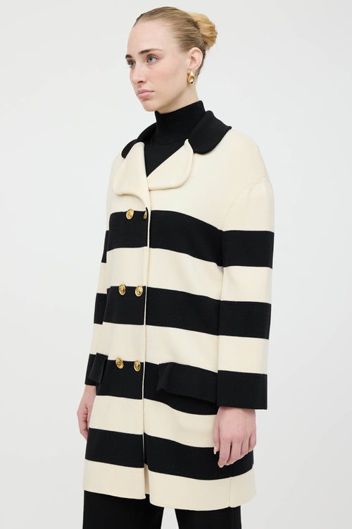 Moschino Boutique Striped Coat