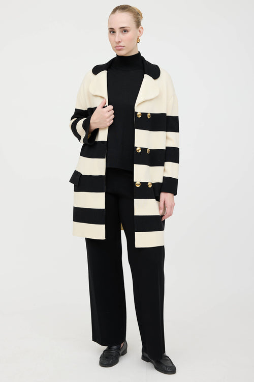 Moschino Boutique Striped Coat