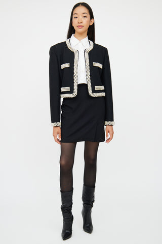 Pearl Wool Crop Jacket