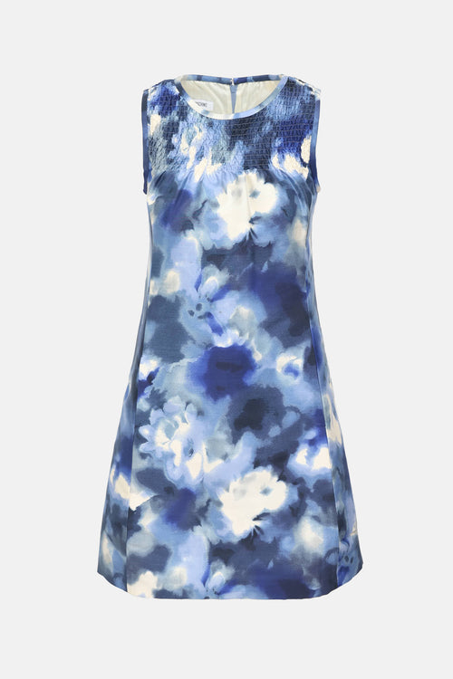 Moschino Watercolor Smocked Dress