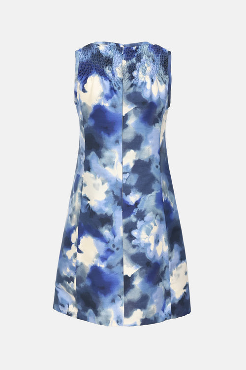 Moschino Watercolor Smocked Dress