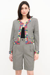 Moschino Gingham Embellished Co-Ord Set