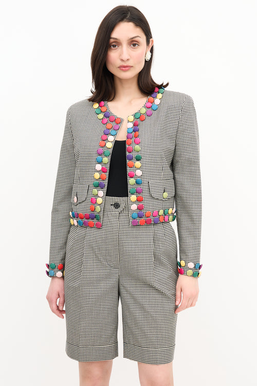 Moschino Gingham Embellished Co-Ord Set