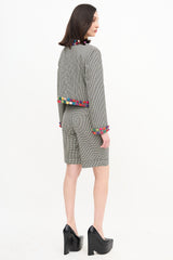 Moschino Gingham Embellished Co-Ord Set