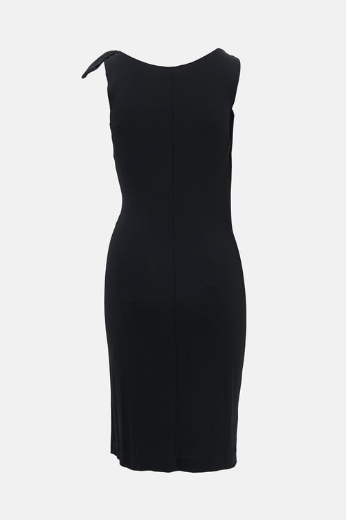 Moschino Cheap & Chic Draped Jersey Dress
