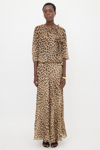 Moschino Cheap & Chic Silk Printed Dress