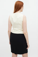 Moschino Couture Black & Cream Hearts Three Piece Skirt Suit
