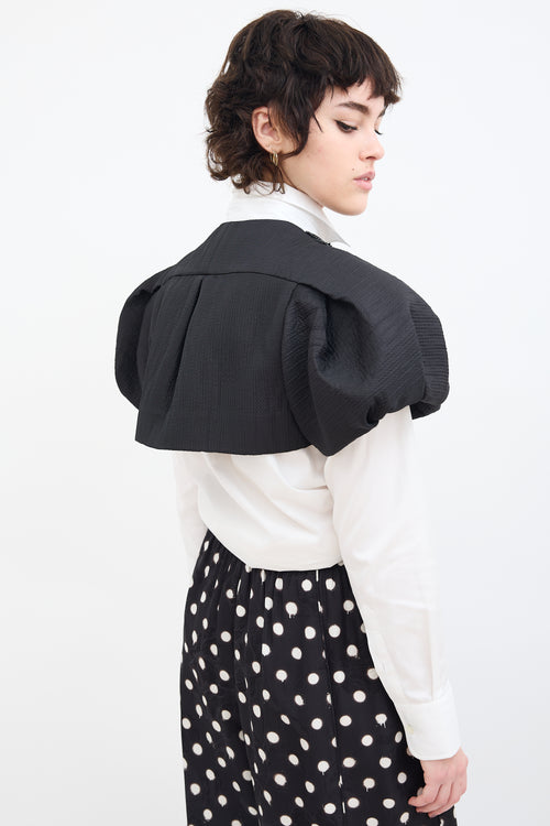 Moschino Couture Black Puff Sleeve Bolero