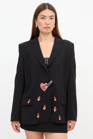 Moschino Embellished Blazer