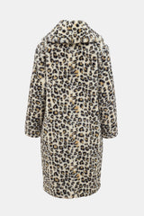 Moschino Faux Fur Printed Coat