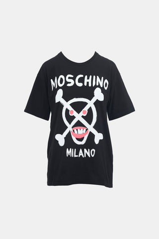 Moschino Graphic Skull T-Shirt