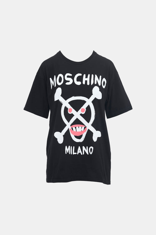 Moschino Graphic Skull T-Shirt