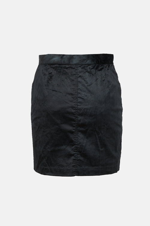 Moschino Jeans 1980s Velour Skirt